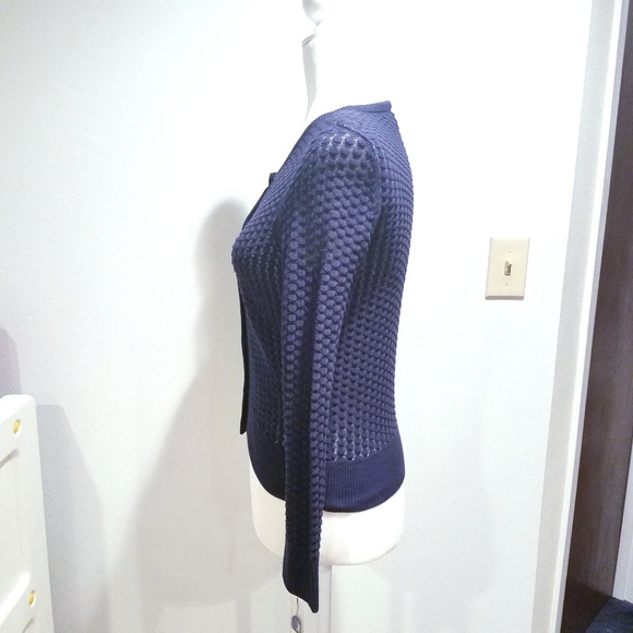 NWT Maison Jules Navy Long Sleeve Sweater size XS - Picture 4 of 8